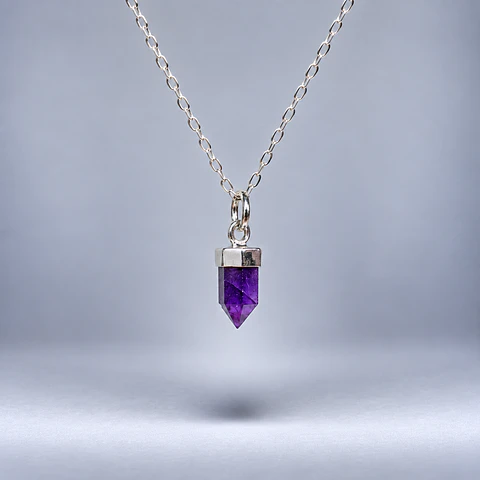 Colgante Punta de Amatista – Plata 925
