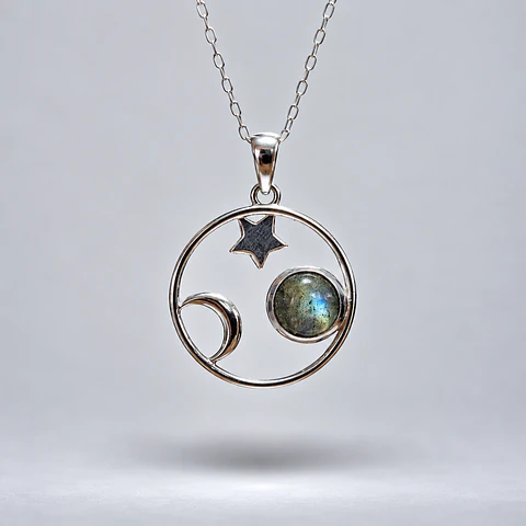 Colgante Órbita Celestial – Labradorita