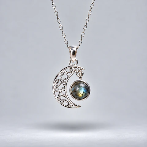 Colgante Luna Encantada – Labradorita