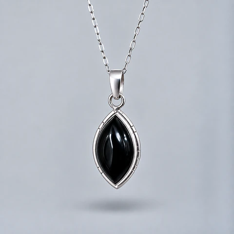 Colgante Marquesa de Ónix en Plata 925