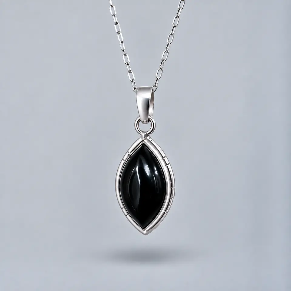 Colgante Marquesa de Ónix en Plata 925 1