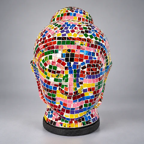 Lámpara Buda Siddharta – Blanco Multicolor