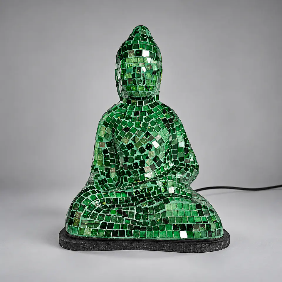 Lámpara Buda Dhyana – Verde 1