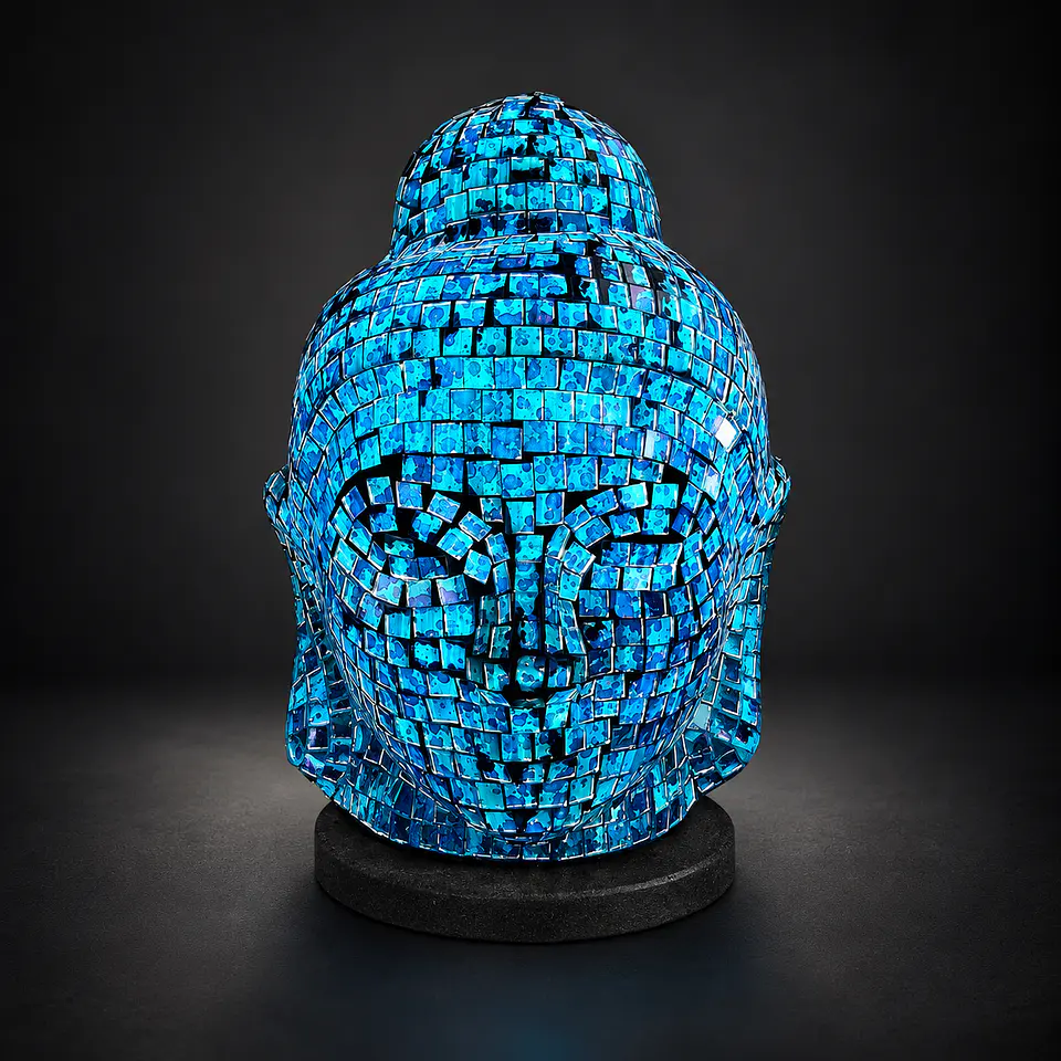 Lámpara Buda Siddharta – Azul 3