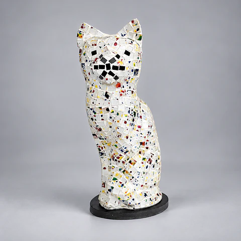 Lámpara Gato – Blanco Multicolor