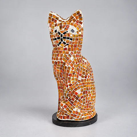 Lámpara Gato – Café, Ámbar y Negro