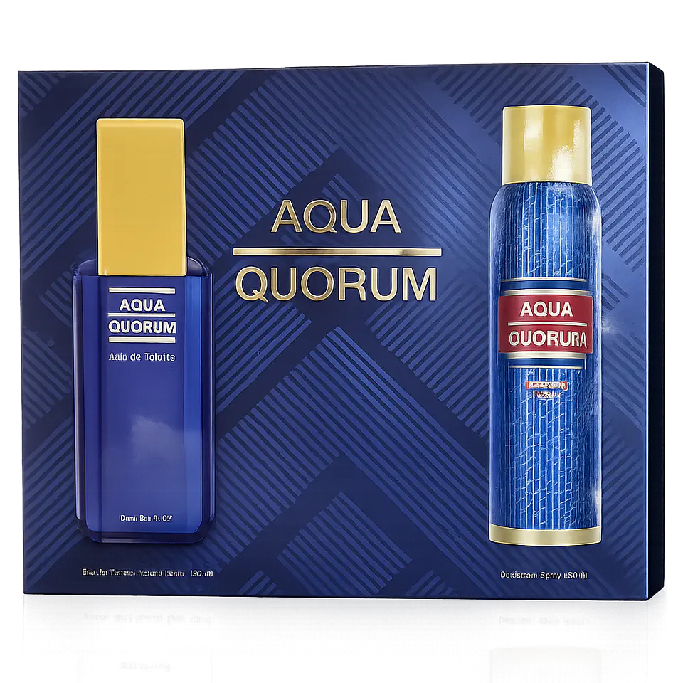 Estuche Puig Aqua Quorum / Homme: Fragancia EdT 100 ml y Desodorante Spray 150 ml 1