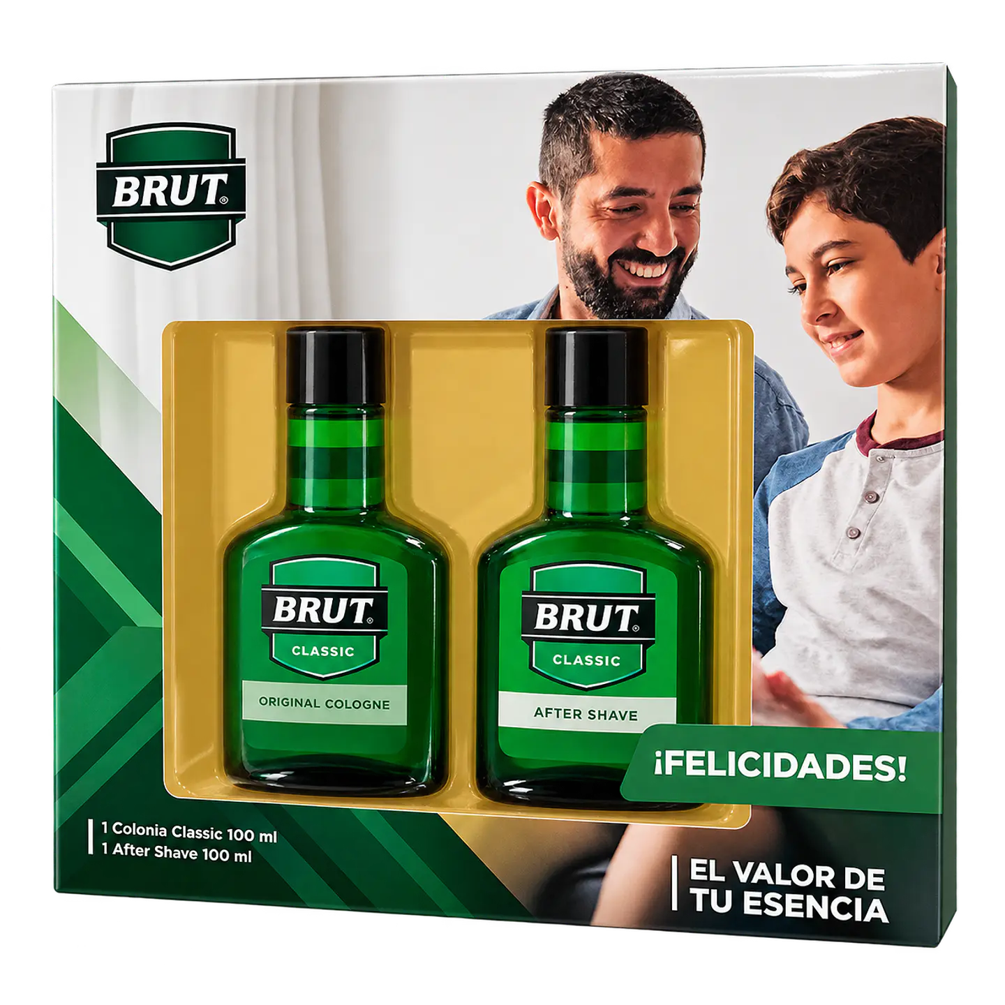 Brut Estuche clasico: 1 Colonia Classic 100 ml y 1 After Shave 100 ml 1