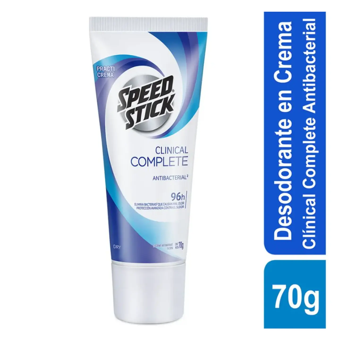 Speed Stick Dry Clinical Complete Antibacterial Desodorante Antitranspirante en Crema 70 grs 1