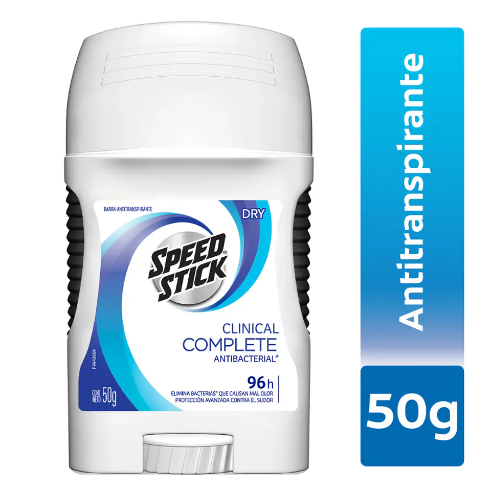 Speed Stick Dry Clinical Complete Antibacterial Desodorante Barra Antitranspirante 50 grs 1