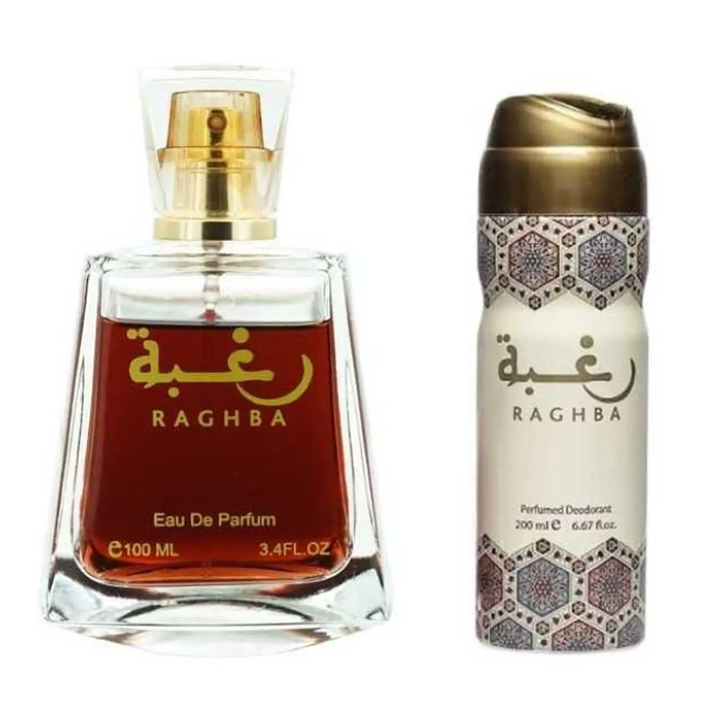 Lattafa Set EdP Raghba - Femme: Fragancia 100 ml y Desodorante Corporal 50 ml 2