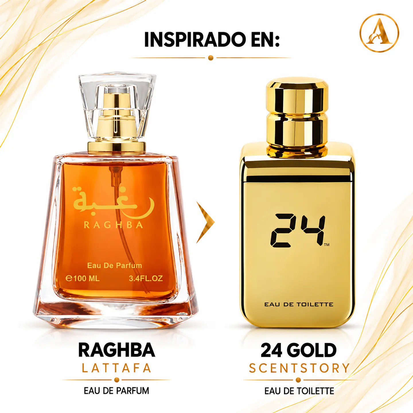 Lattafa Set EdP Raghba - Femme: Fragancia 100 ml y Desodorante Corporal 50 ml 3