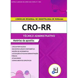 Apostila Concurso CRO-RR 2023 - Técnico Administrativo