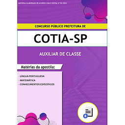 Apostila Concurso Pref. de Cotia 2024 - Auxiliar de Classe