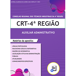 Apostila Concurso CRT-4ª Região - Auxiliar Administrativo - 2024