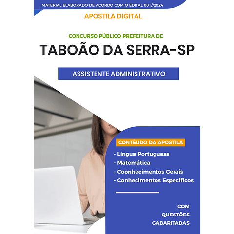 Apostila Concurso Taboão da Serra SP - Assistente Administrativo