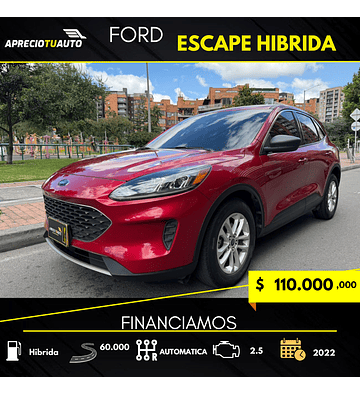 Ford Escape Se Hev Hibrida 2.5 2022 Excelente Estado!