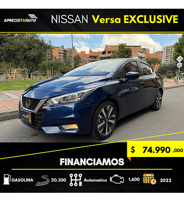 Nissan Versa Exclusive 2022 Full Equipo Impecable!