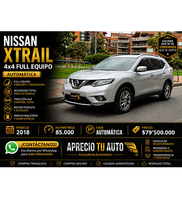 Nissan X-trail Exclusive 4x4 Full Equipo 7 Puestos