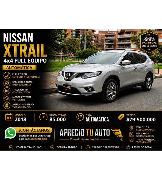 Nissan X-trail Exclusive 4x4 Full Equipo 7 Puestos