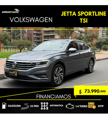 Volkswagen Jetta Sportline 1.4 Turbo 2019 Impecable!