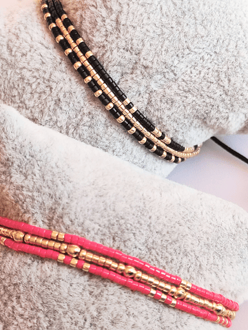 Pulsera hilo miyuki triple 