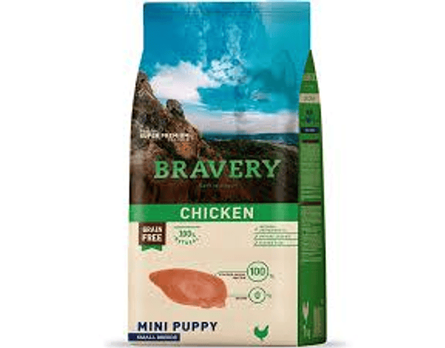 Bravery Mini Puppy Chicken 2kgs