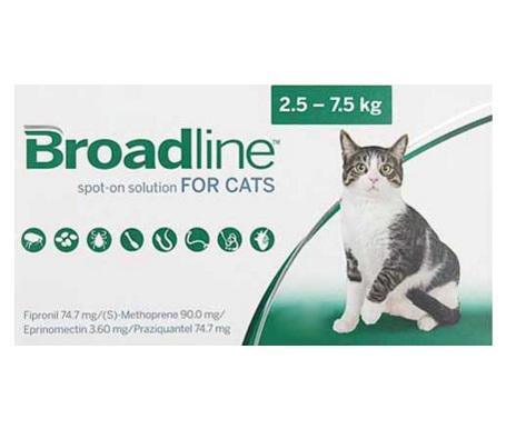 Broadline pipetas gatos 2,5-7,5kgs
