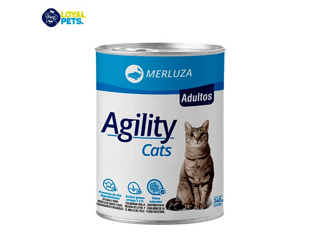 Agility gato adulto sabor Merluza 340g