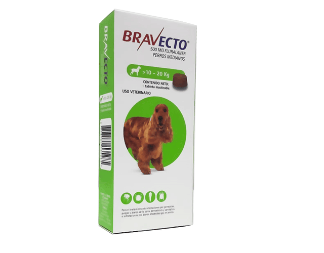 Bravecto 500mg 10-20kgs