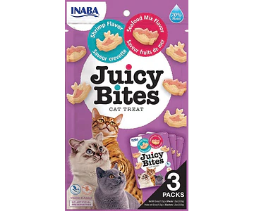 Inaba Juicy Bites Shrimp and Seafood mix flavor 34g