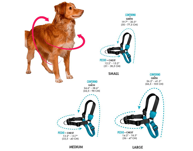 Zeedog Delta Soft- Walk Harness talla M