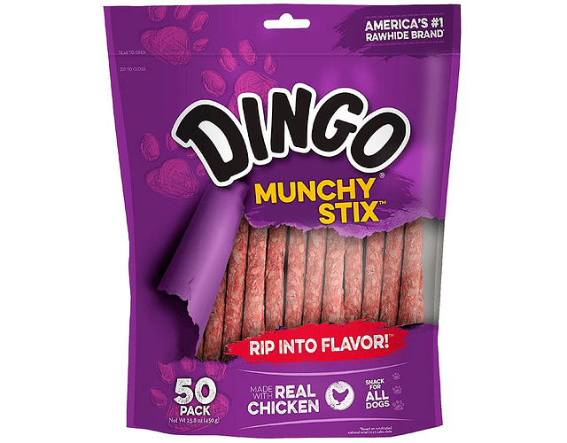 Dingo Munchy Stick Snack pollo 50 barritas