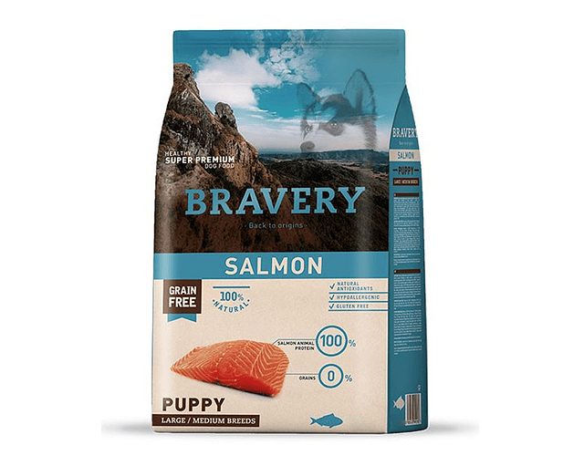 Bravery Salmon Puppy Large/Medium breed