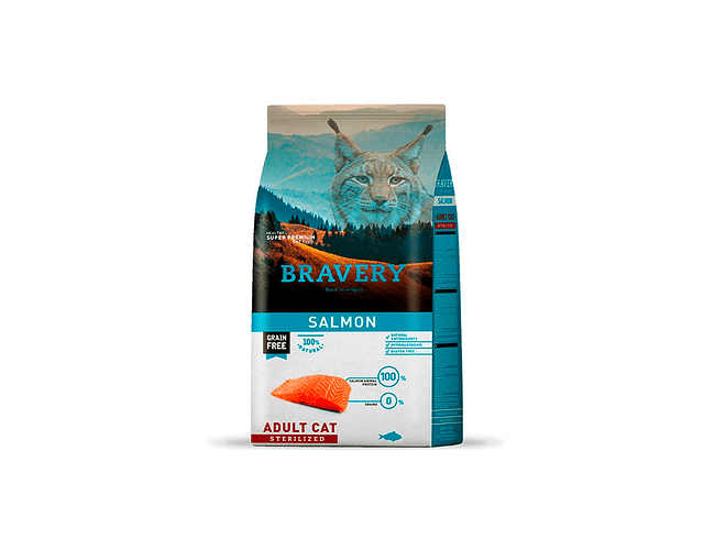 Bravery Salmon gato adulto esterilizado 2kgs