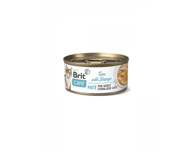 Brit care Pate para gatos esterilizados Tuna with Shrimp 70g