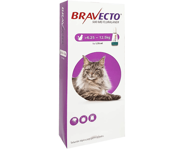 Bravecto spot on Gatos 6.25-12.5kgs