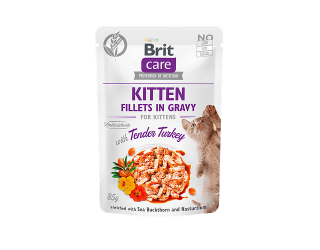 Brit Care Cat Pouch Kitten Filets in Gravy