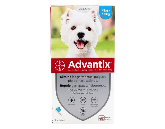 Advantix pipeta para perros 4-10kgs