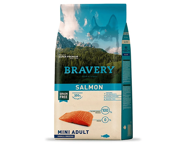 Bravery Mini Adulto Salmon 2kgs