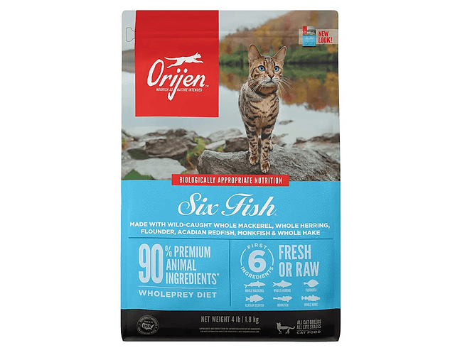 Orijen Six Fish For Cats 1.8kgs