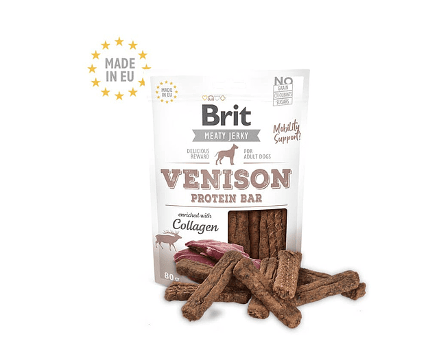 Brit Meaty Jerky Venison Protein bar