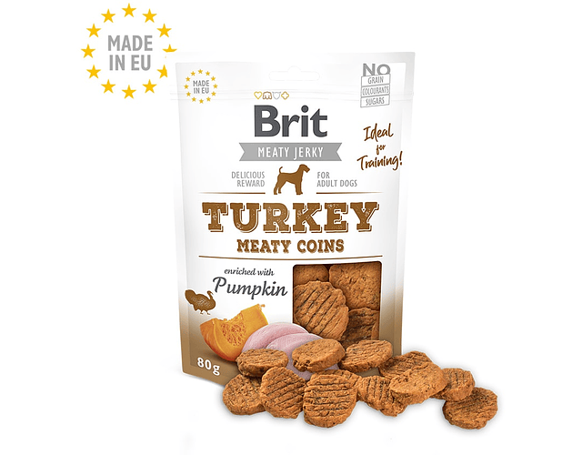 Brit Meaty Jerky Turkey Meaty coins 