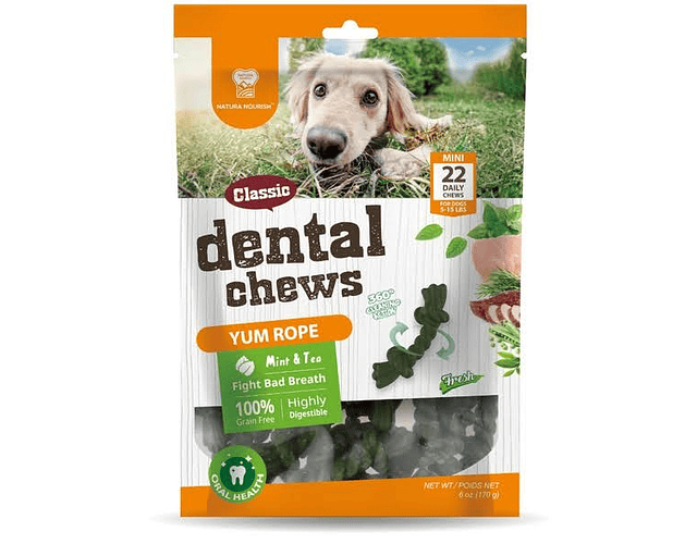 Natura Nourish Dental Chews Yum rope 170g