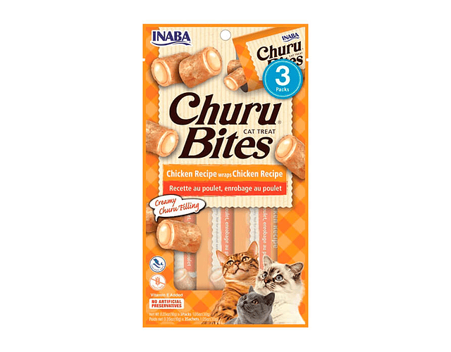 Churu bites pollo 3sachets 3x10g c/u