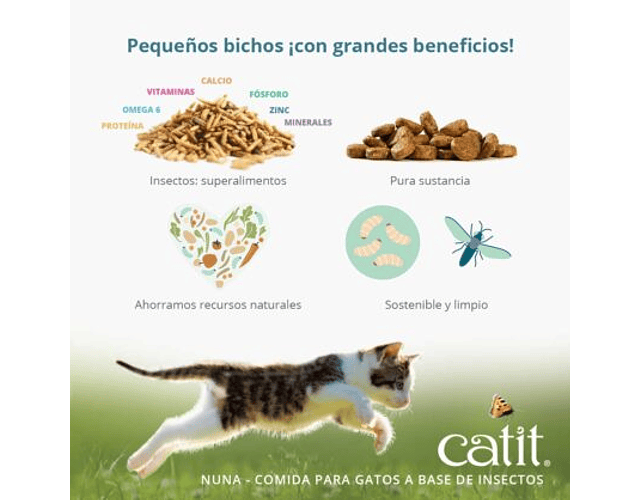 Catit Nuna Snack de Proteina de Insectos y Arenque 60g