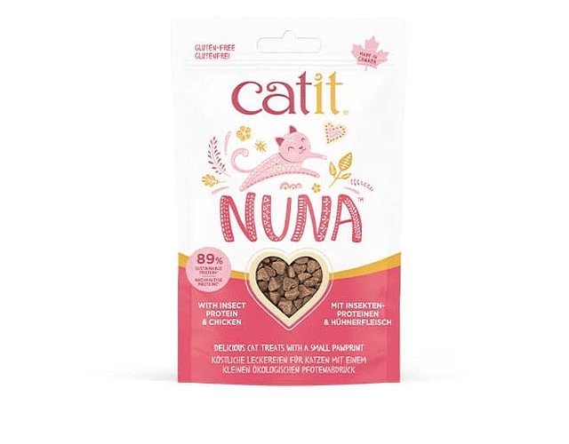 Catit Nuna Snack de Proteina de Insectos y Pollo 60g