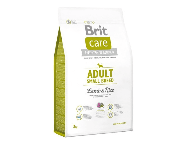 Brit Care Adulto Para Perro Adulto De Raza Mini Y Pequeña Sabor Cordero Y Arroz En Bolsa De 3kg