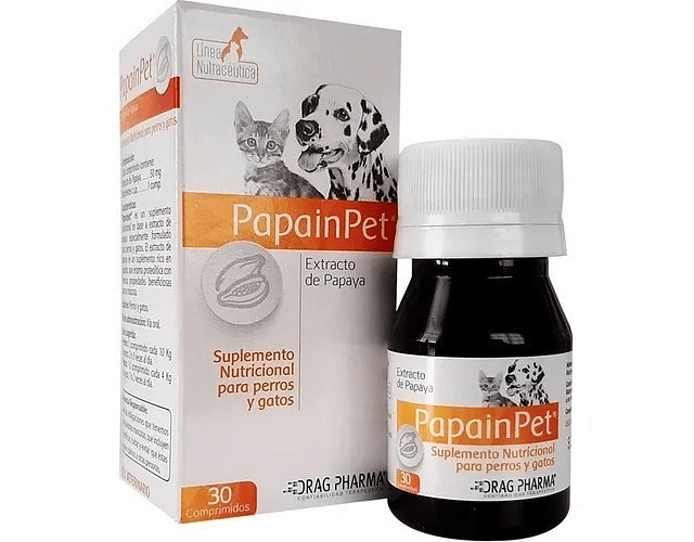 Papainpet Suplemento Perros Y Gatos 30 Comprimidos