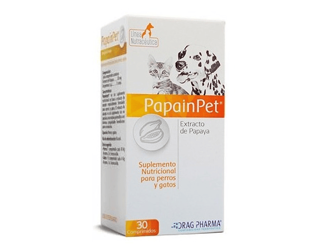 Papainpet Suplemento Perros Y Gatos 30 Comprimidos